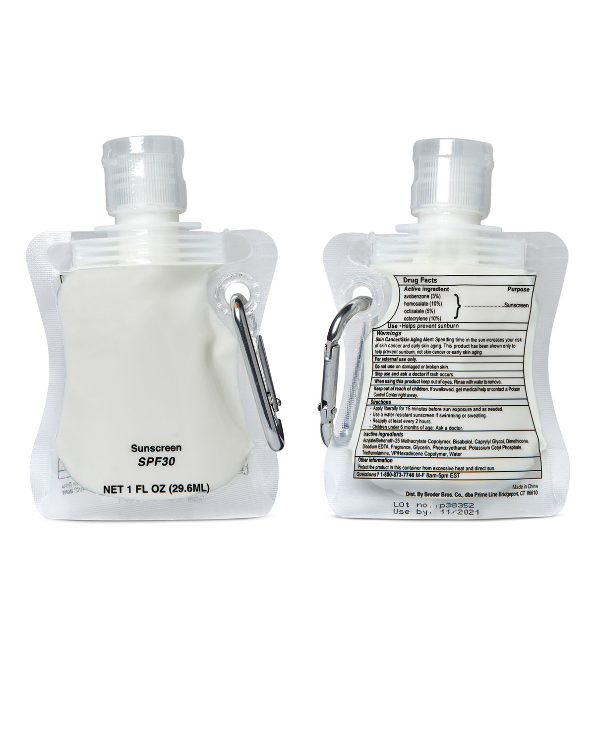 PL-1849 Prime Line Collapsible Sunscreen 1oz