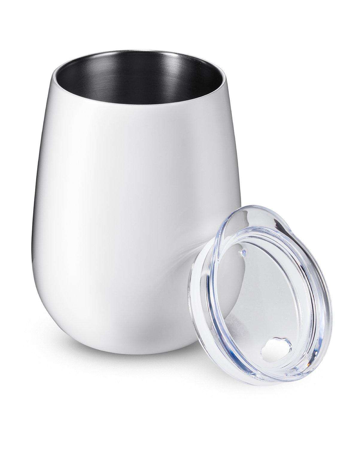 PL-2229 Prime Line 10oz Stemless Vacuum Wine Tumbler With Lid - Siide Image