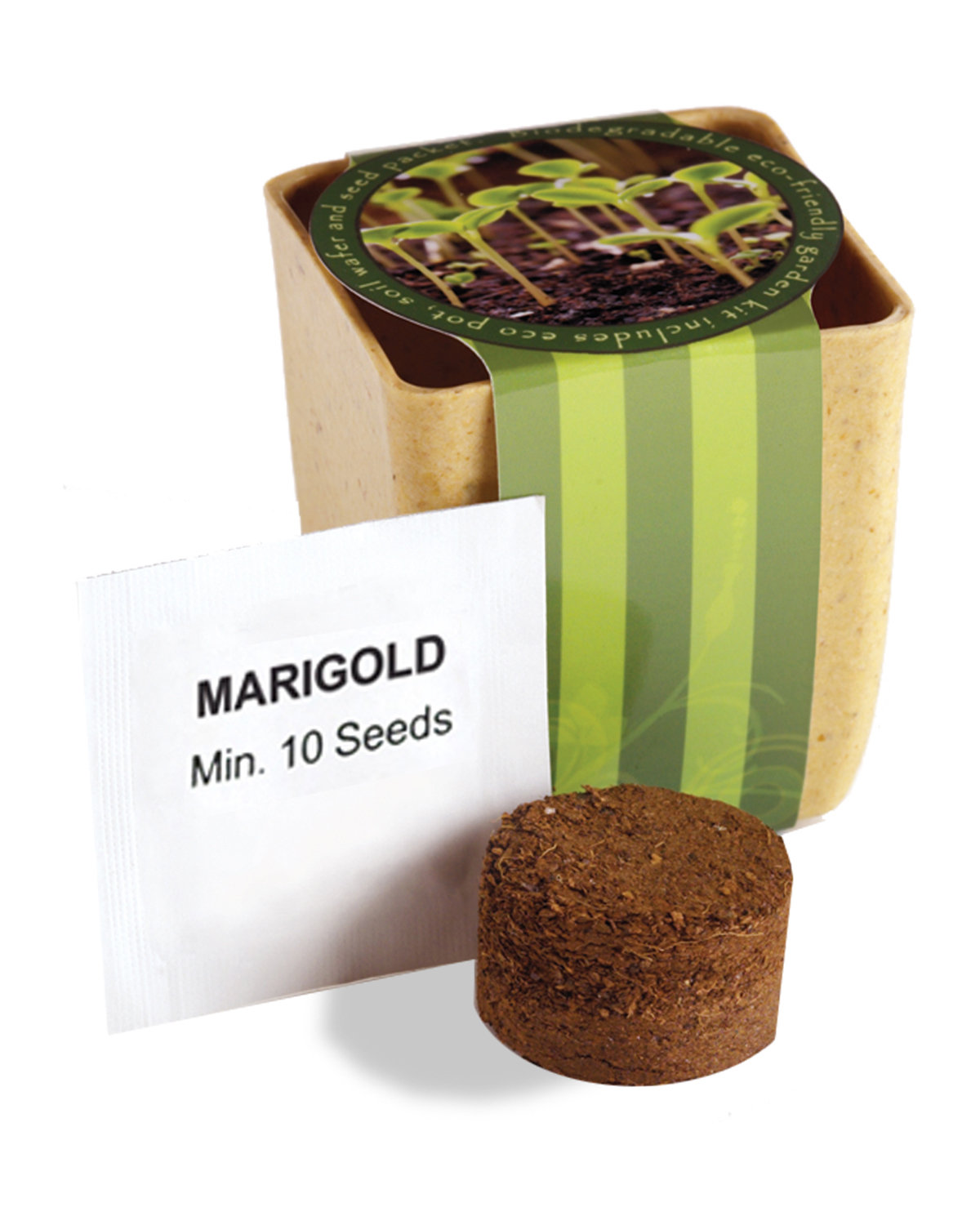 PL-5010 Prime Line Flower Pot Set With Marigold Seeds
