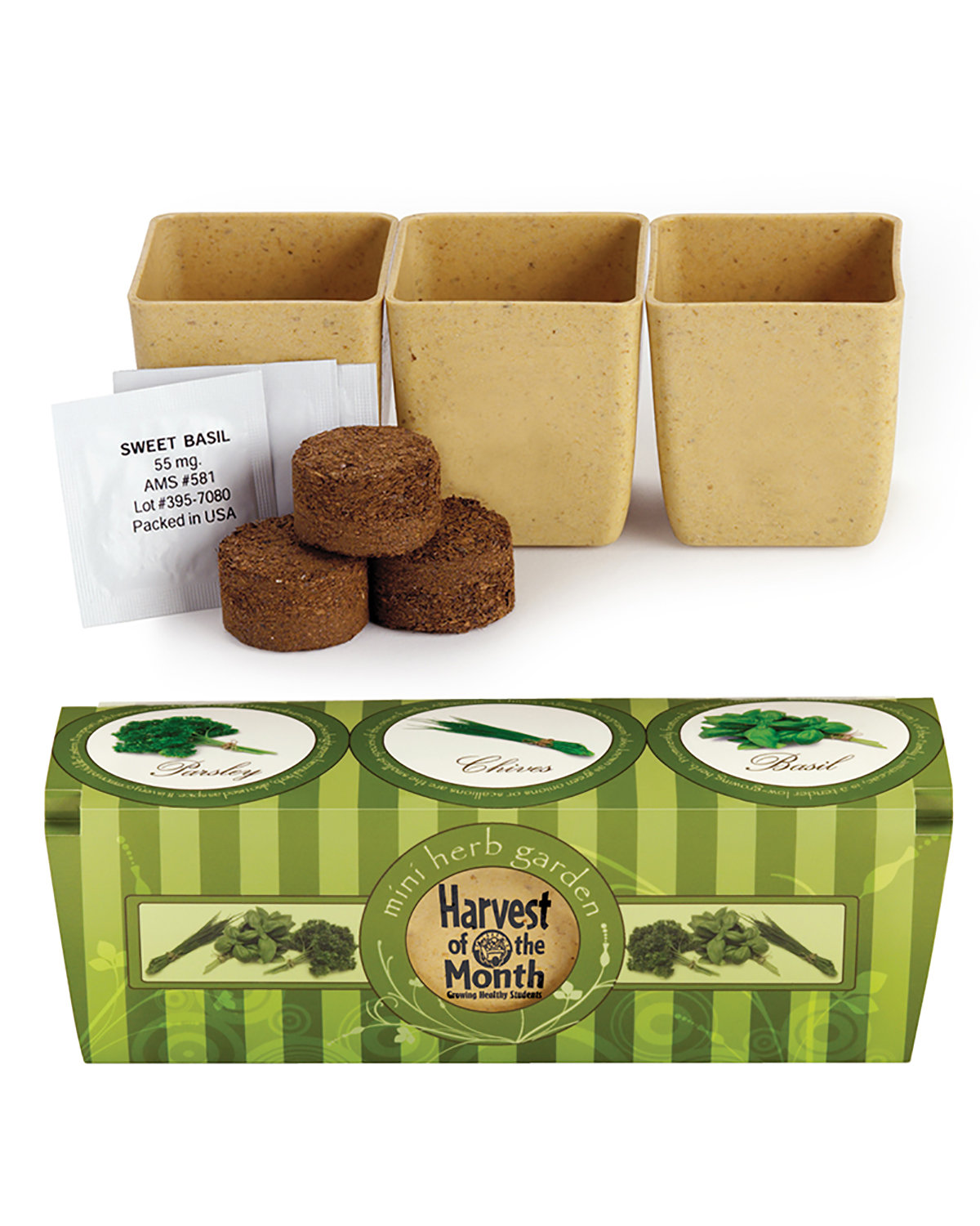 PL-5013 Prime Line Growpot Eco-Planter Herb 3-Pack