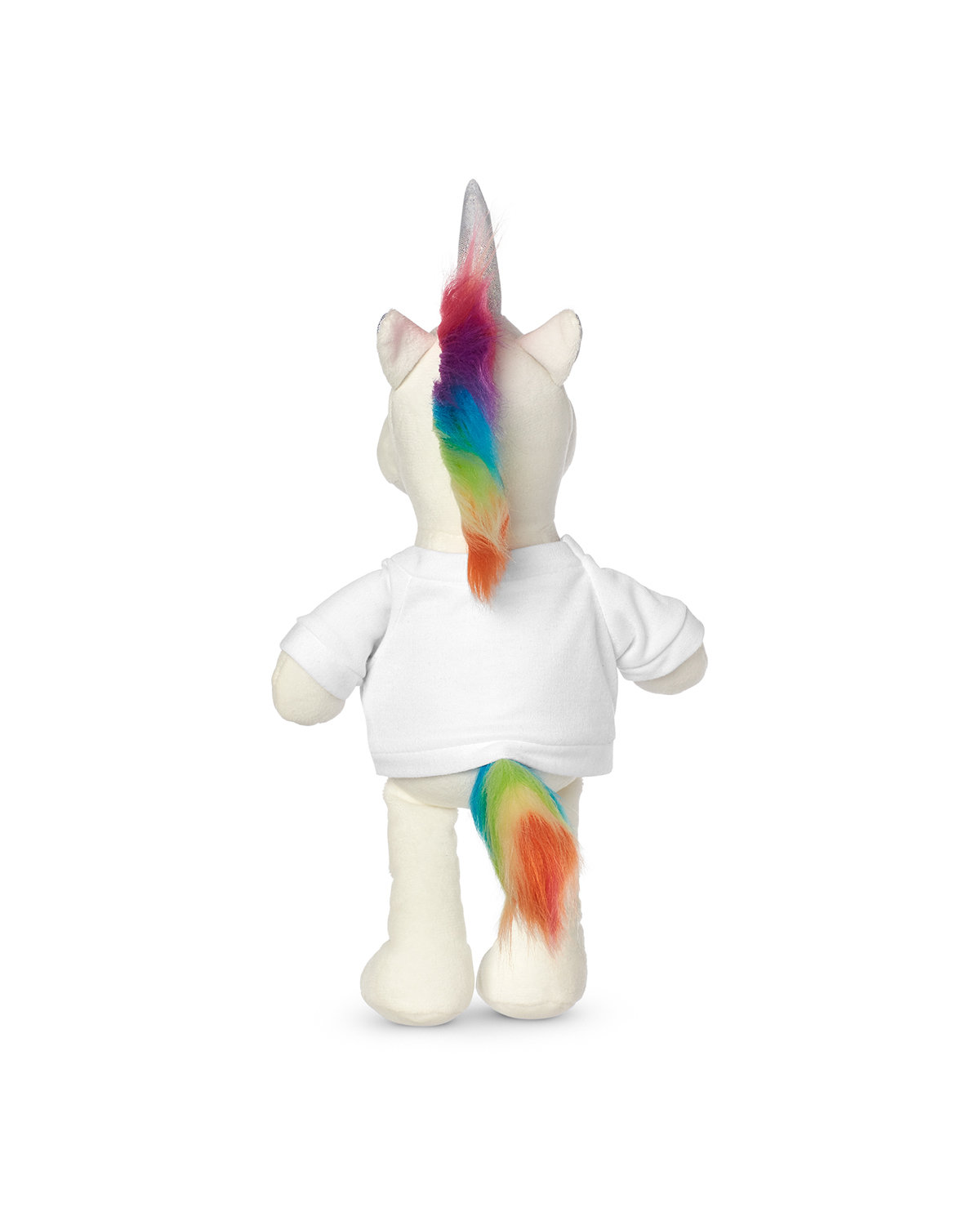 TY6028 Prime Line 8.5" Plush Unicorn With T-Shirt - Back Image