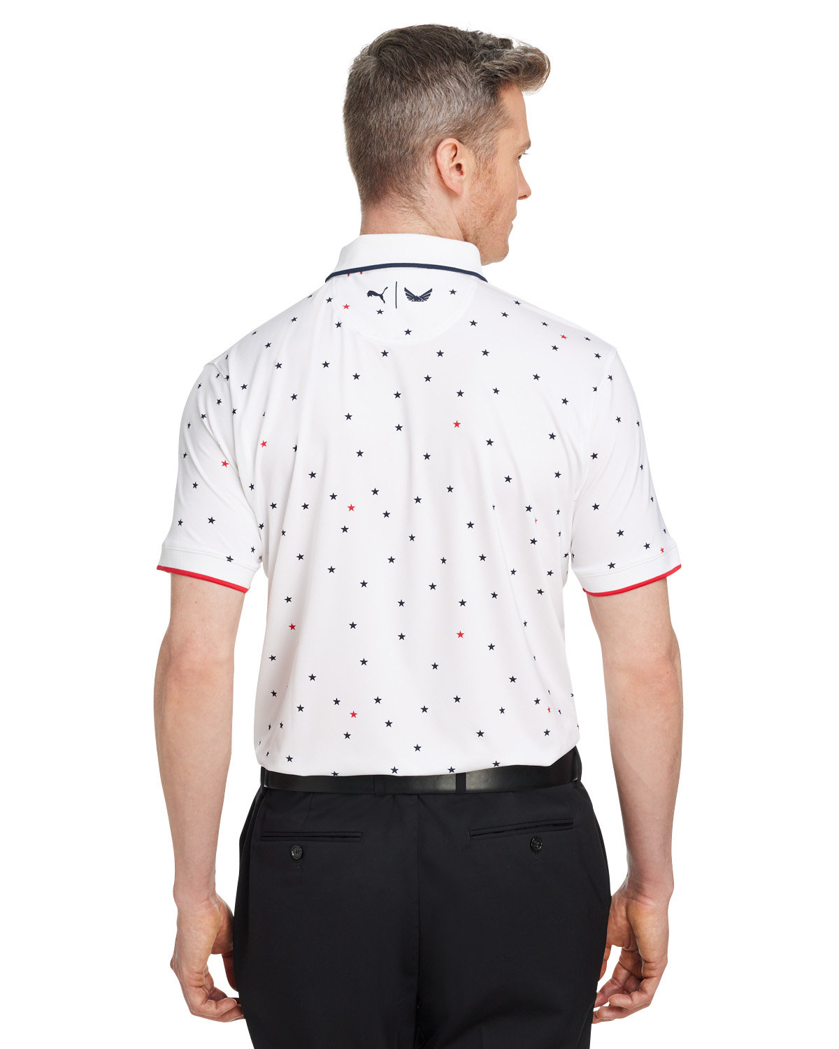 537477 Puma Mens Volition Skylight Polo - Back Image