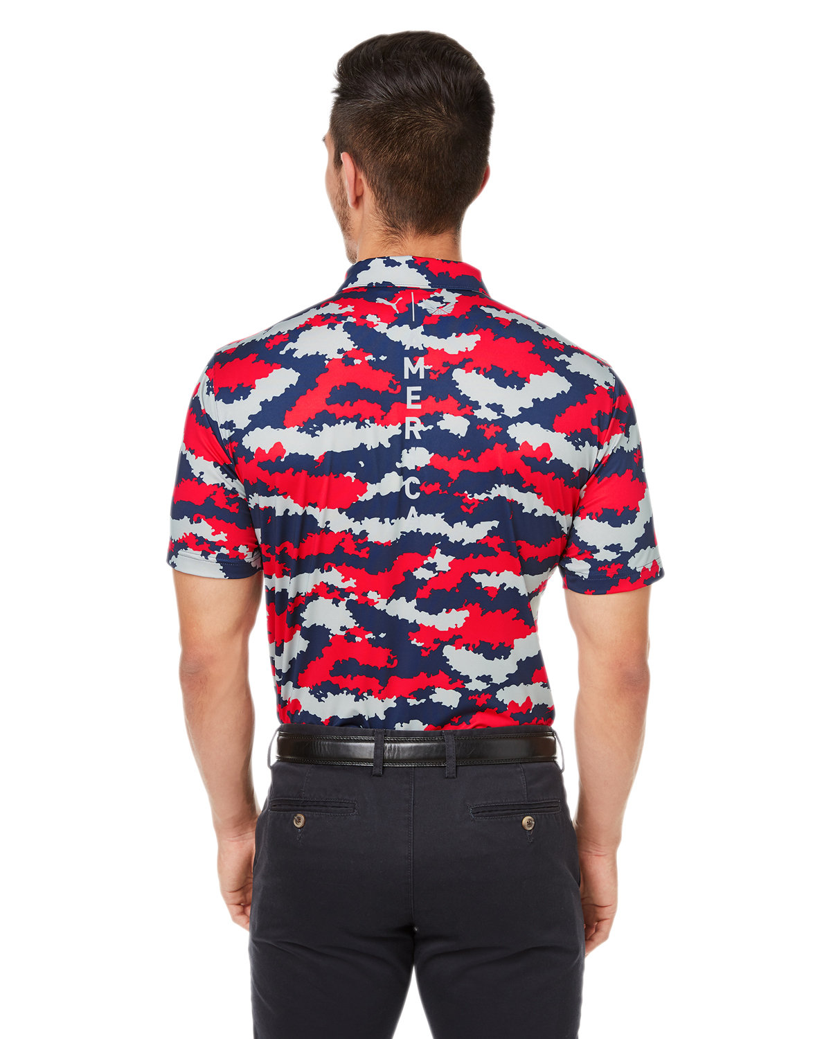 599434 Puma Mens Limited Edition Volition Planked Polo - Back Image