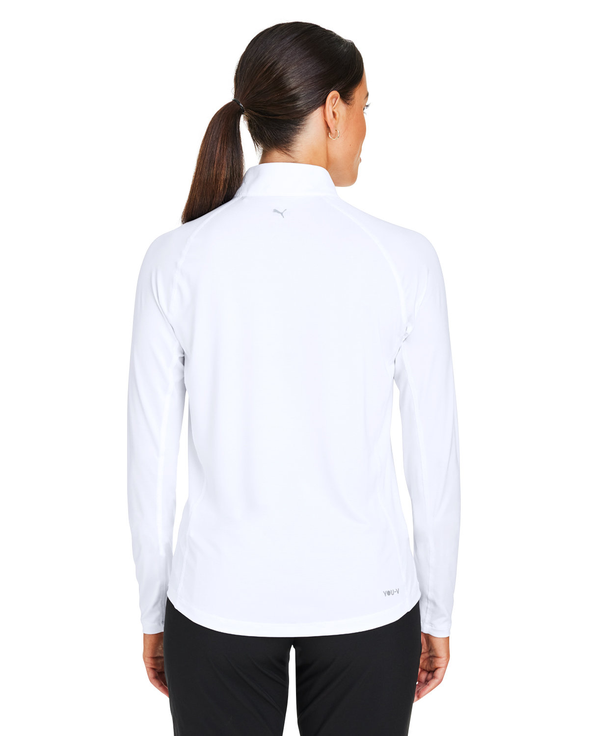 625902 Puma Ladies You-V Quarter-Zip - Back Image