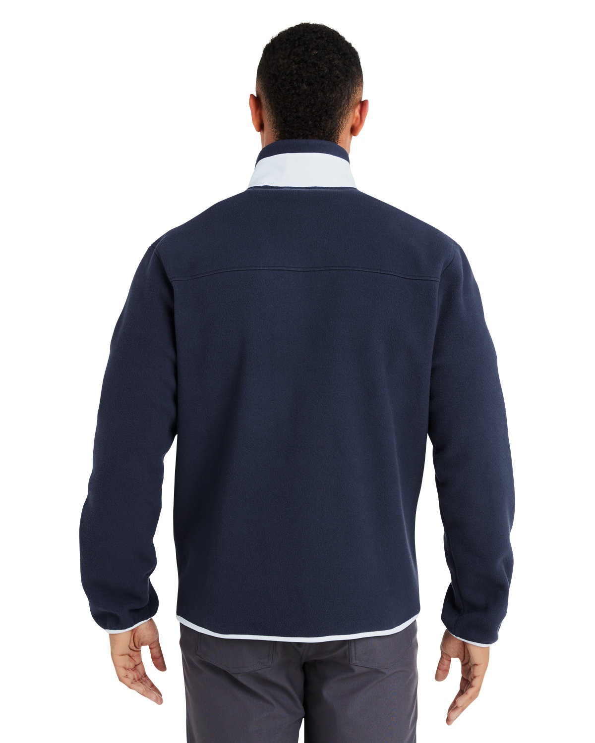 628407 Puma Mens Fleece Quarter-Zip - Back Image