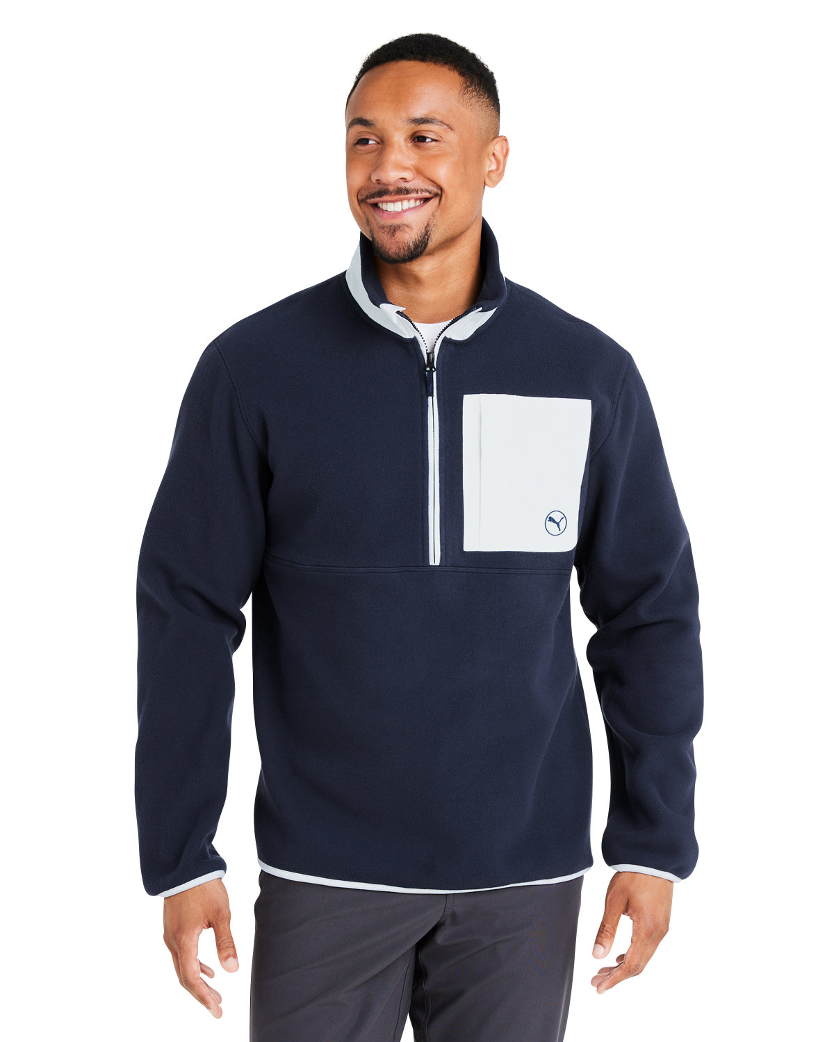 628407 Puma Mens Fleece Quarter-Zip