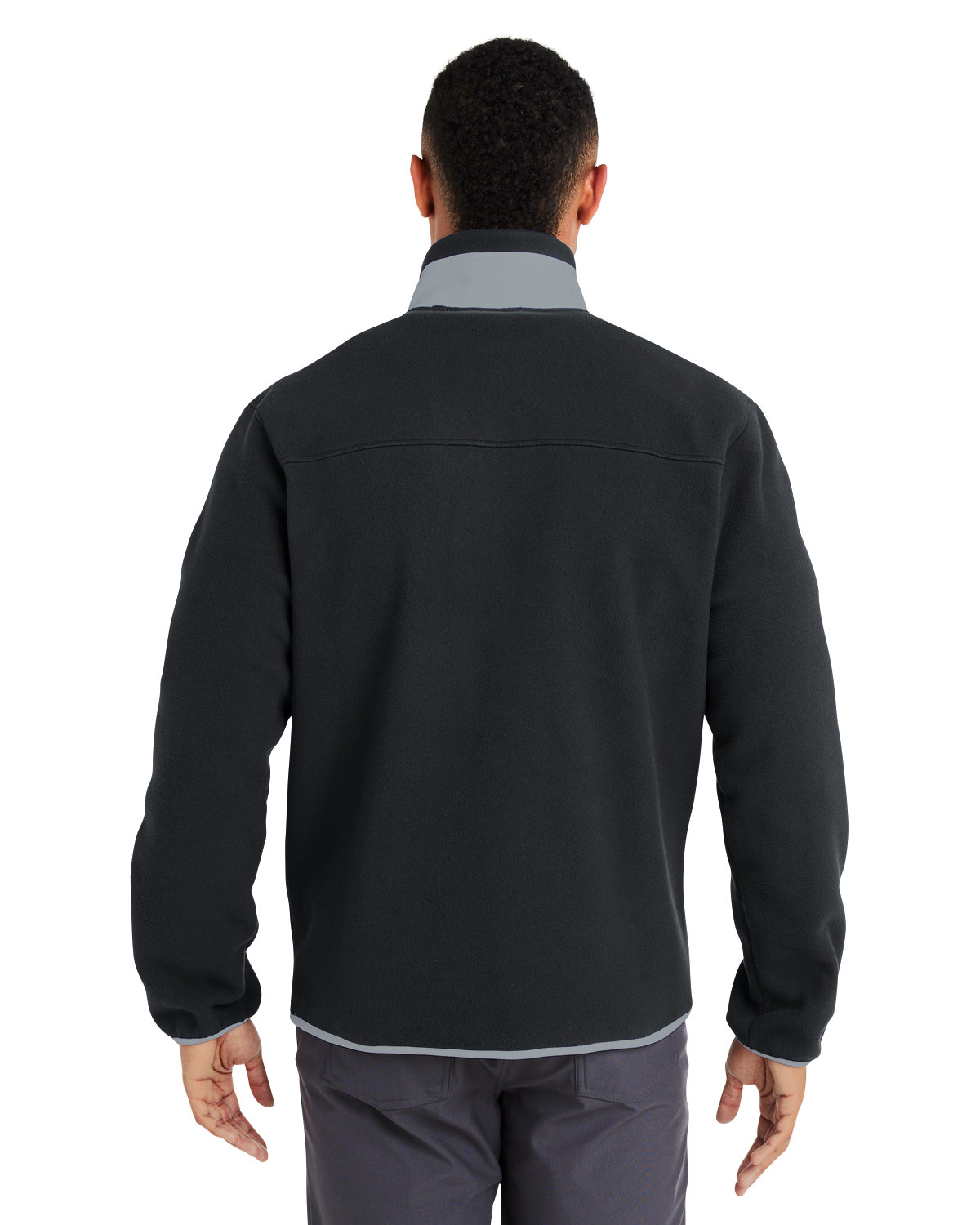 628407 Puma Mens Fleece Quarter-Zip - Back Image