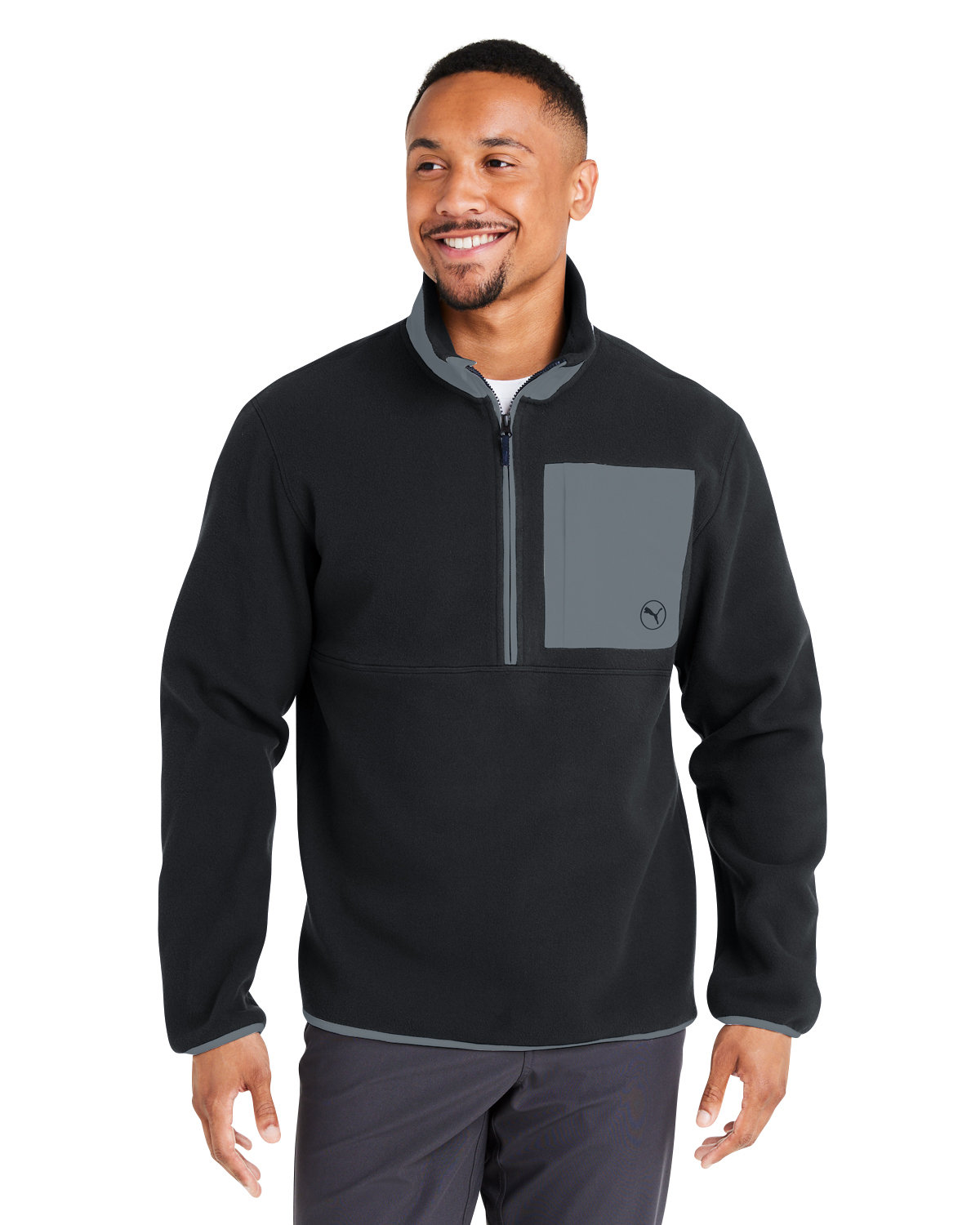 628407 Puma Mens Fleece Quarter-Zip 628407 Puma Mens Fleece Quarter-Zip