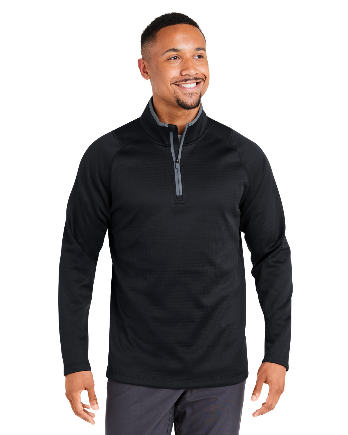 631105 Puma Mens Waffle Fleece Quarter-Zip