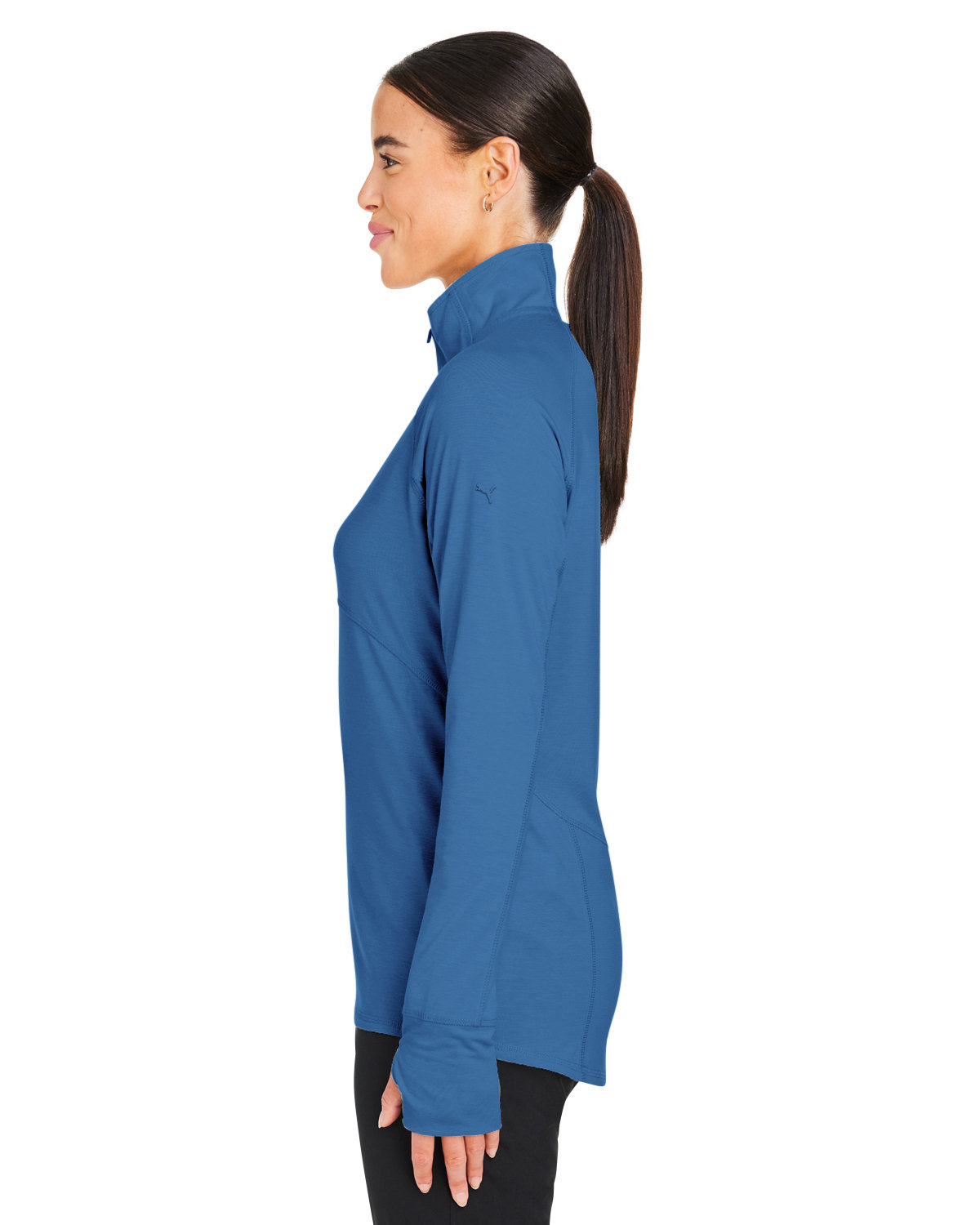 PG400W Puma Ladies Bandon Quarter-Zip - Siide Image