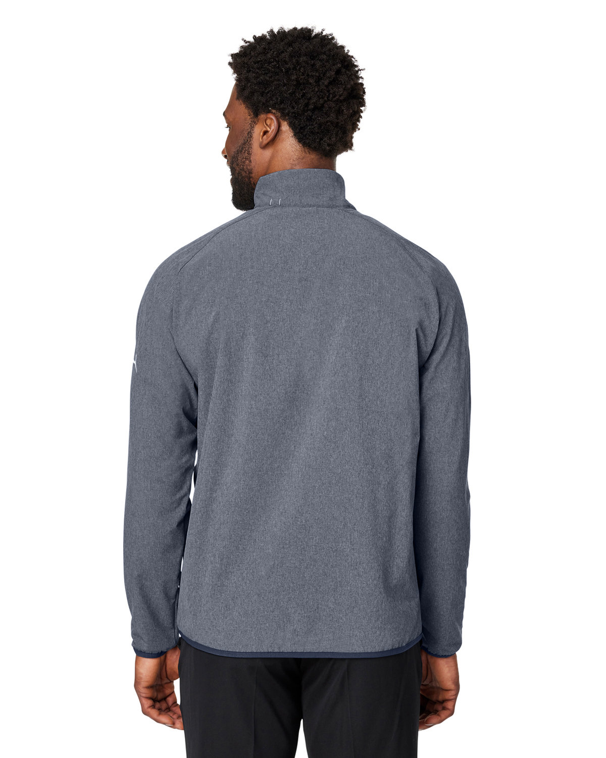 538931 Puma Mens Coastal Woven Quarter-Zip - Back Image