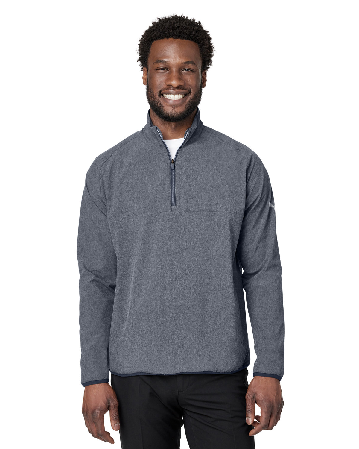 538931 Puma Mens Coastal Woven Quarter-Zip