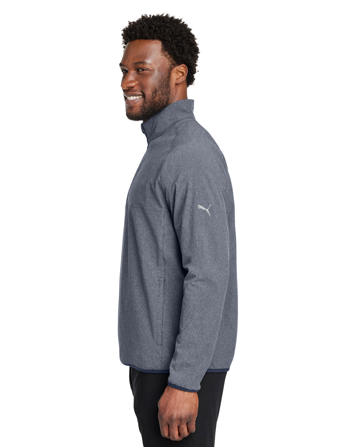 538931 Puma Mens Coastal Woven Quarter-Zip - Siide Image
