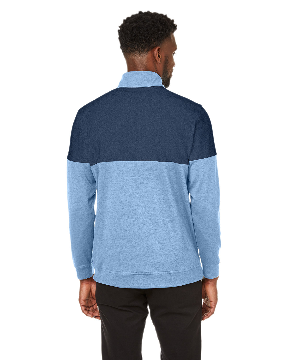 595803 Puma Mens Cloudspun Warm Up Quarter-Zip - Back Image