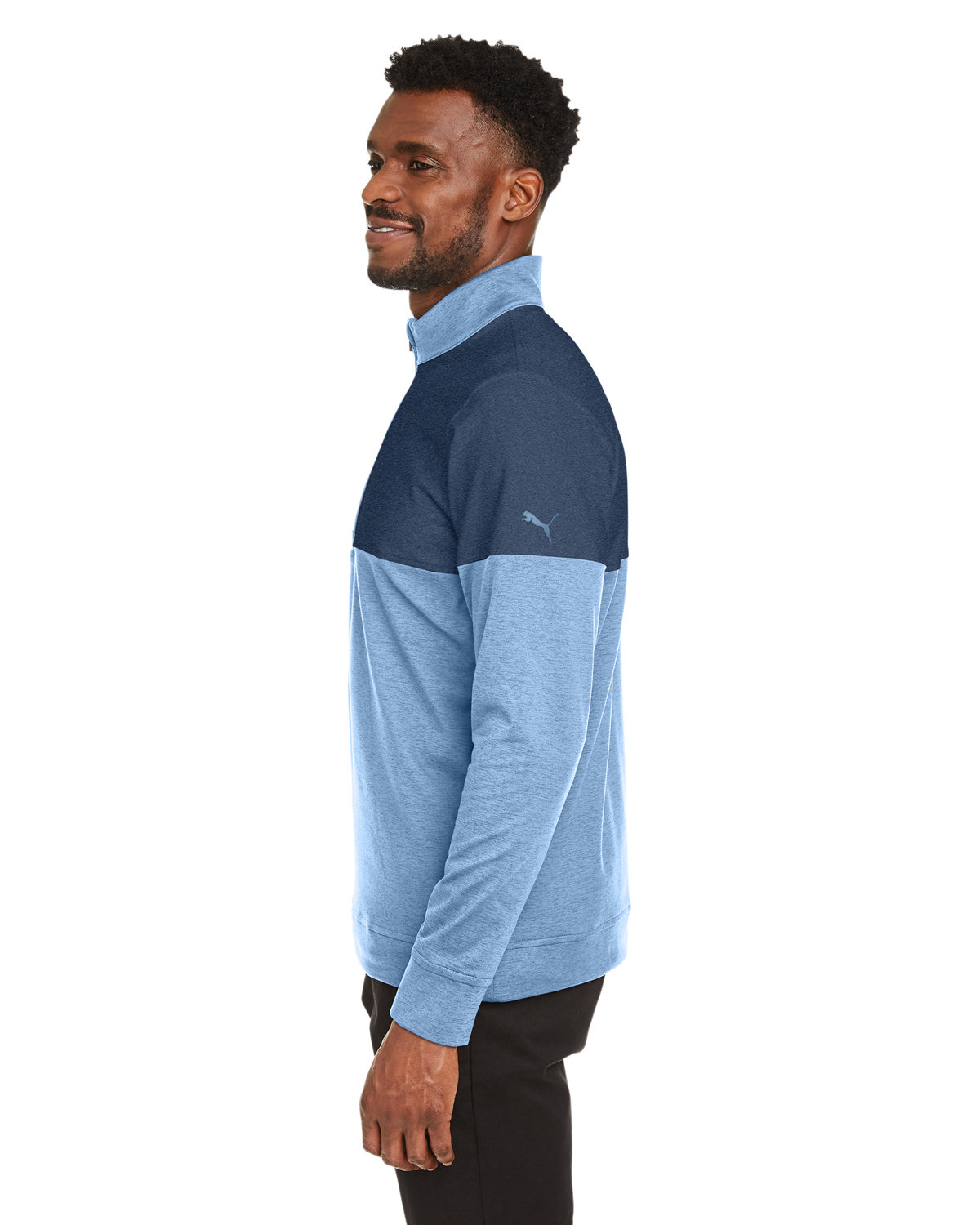 595803 Puma Mens Cloudspun Warm Up Quarter-Zip - Siide Image