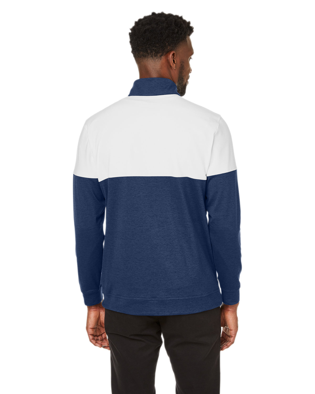 595803 Puma Mens Cloudspun Warm Up Quarter-Zip - Back Image