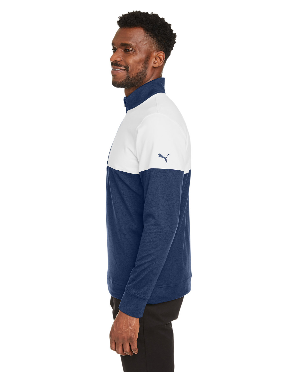 595803 Puma Mens Cloudspun Warm Up Quarter-Zip - Siide Image