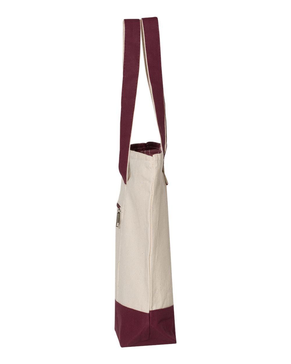 Q-Tees Direct to Film (DTF) Q1300 19L Zippered Tote Q-Tees Direct to Film (DTF) Q1300 19L Zippered Tote - Siide Image
