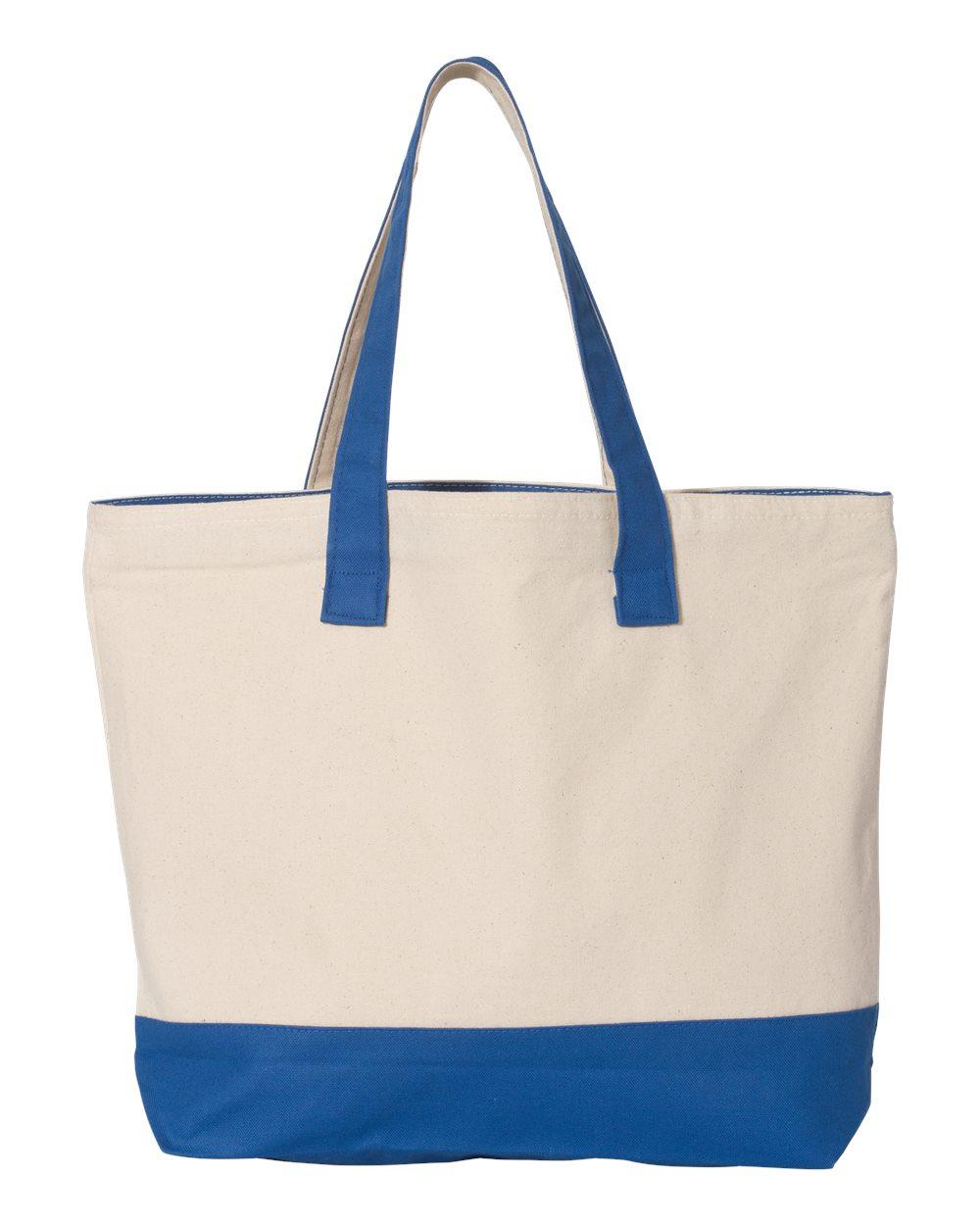 Q1300 Q-Tees 19L Zippered Tote - Back Image