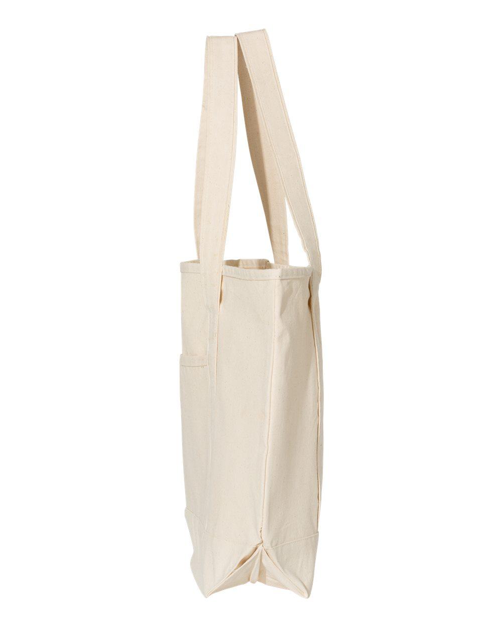 Q1500 Q-Tees 34.6L Large Canvas Deluxe Tote - Siide Image