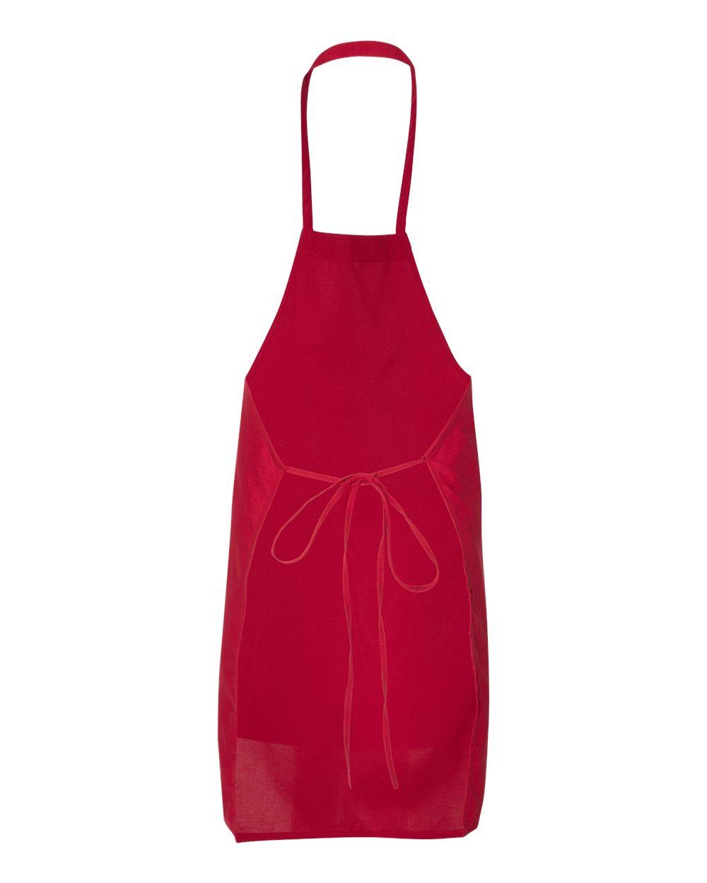 Q4010 Q-Tees Bib Apron - Back Image