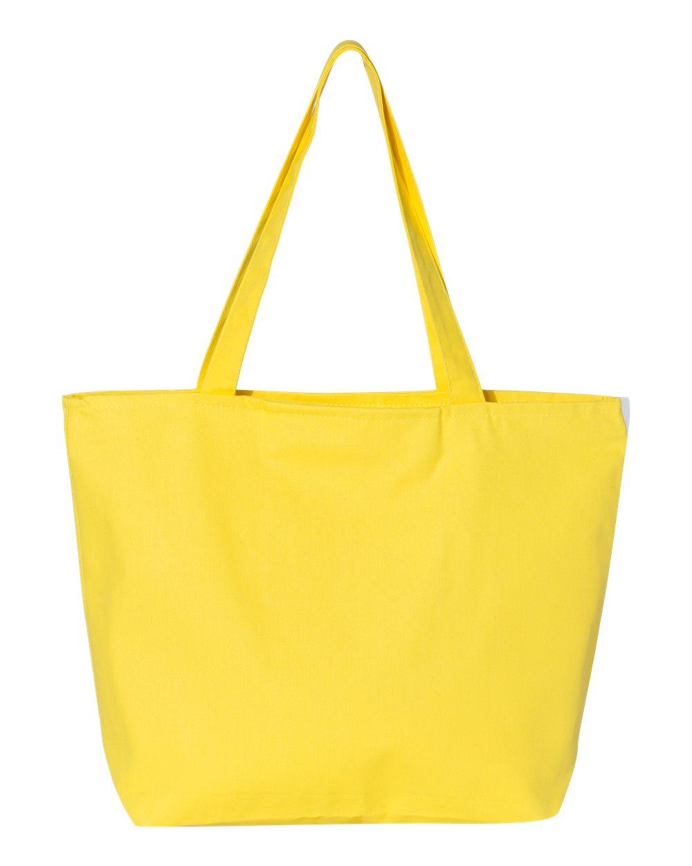 Q611 Q-Tees 25L Zippered Tote Q611 Q-Tees 25L Zippered Tote - Back Image
