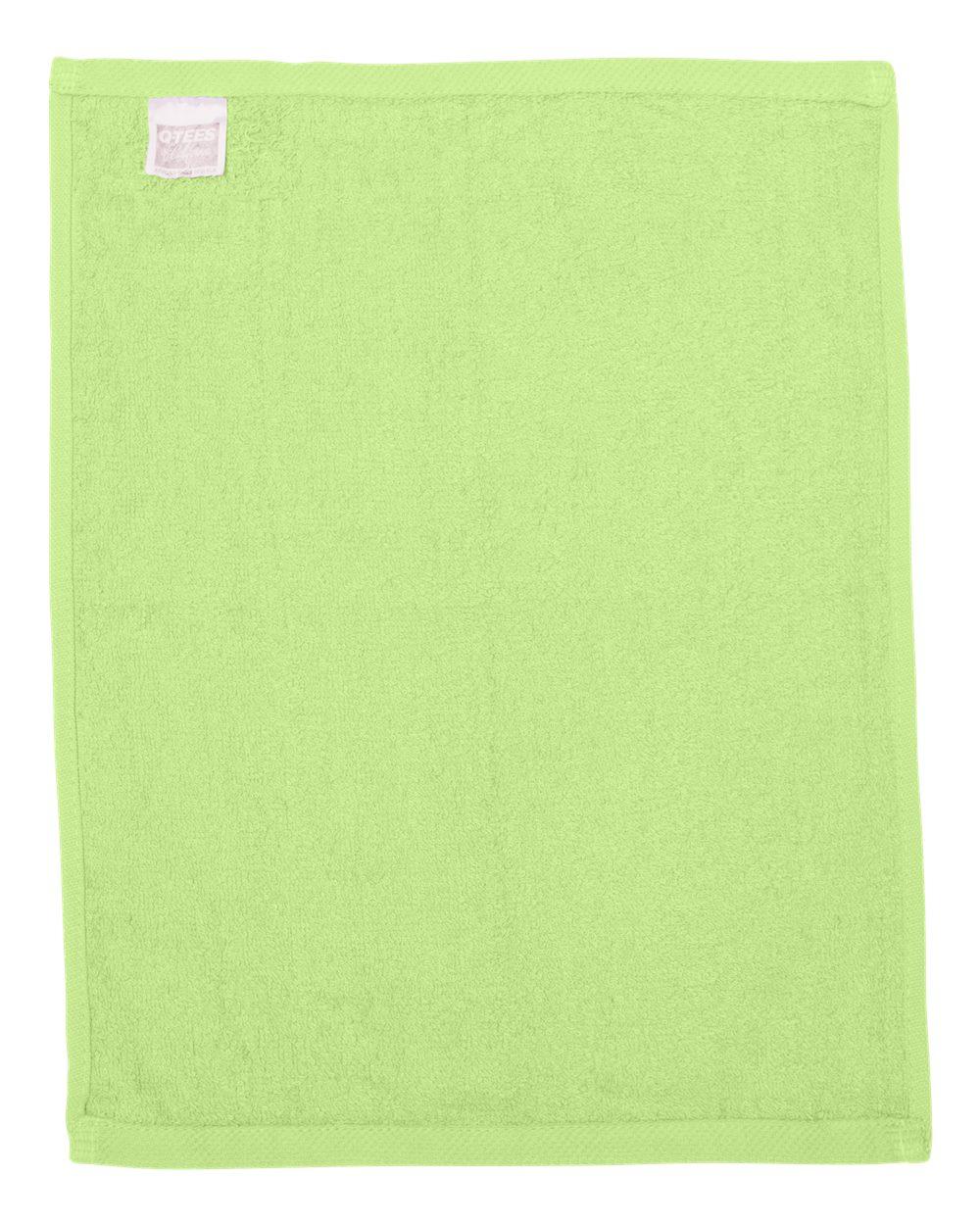 T600 Q-Tees Hemmed Fingertip Towel - Back Image