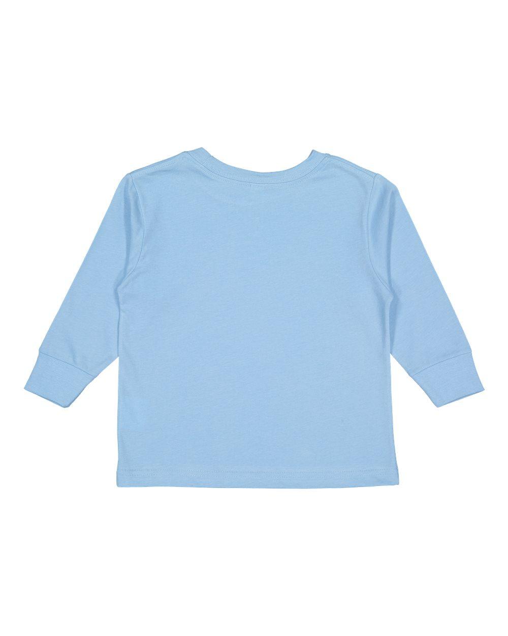 3302 Rabbit Skins Toddler Long Sleeve Fine Jersey Tee - Back Image