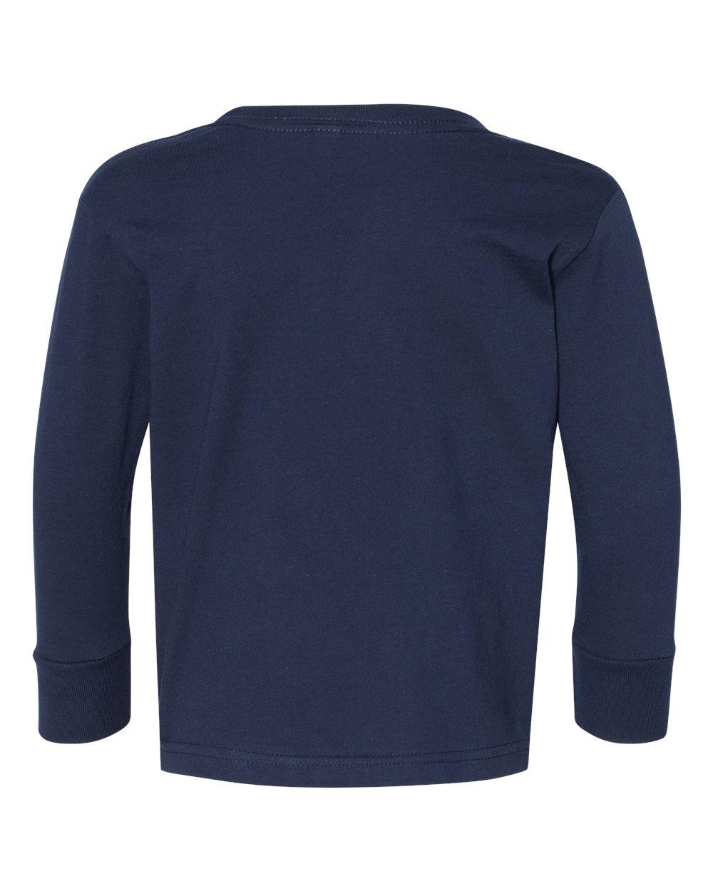 3302 Rabbit Skins Toddler Long Sleeve Fine Jersey Tee 3302 Rabbit Skins Toddler Long Sleeve Fine Jersey Tee - Back Image