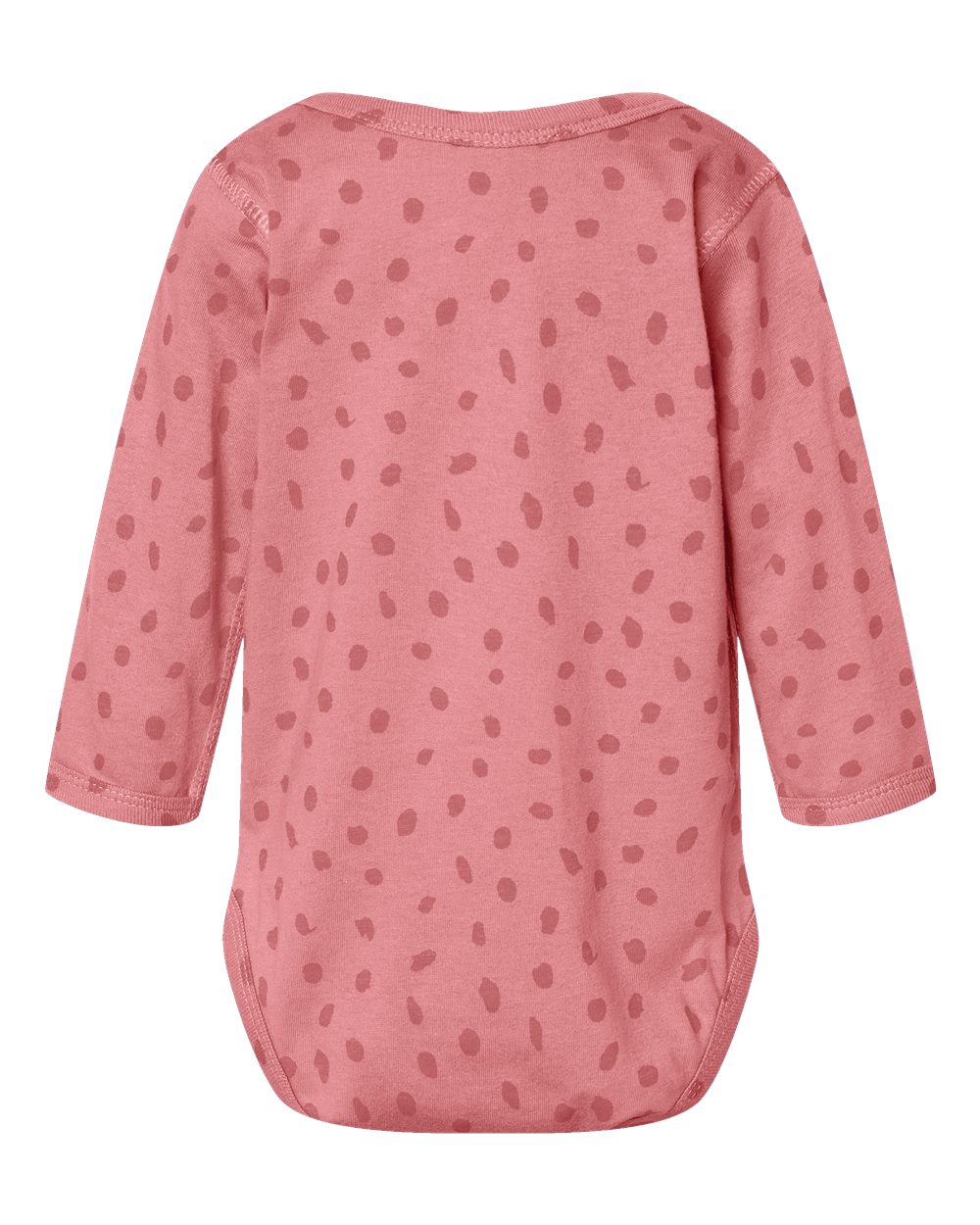 4421 Rabbit Skins Infant Fine Jersey Long Sleeve Bodysuit - Back Image