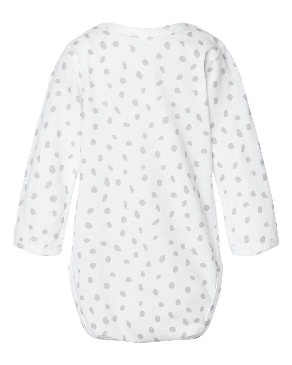 4421 Rabbit Skins Infant Fine Jersey Long Sleeve Bodysuit - Back Image