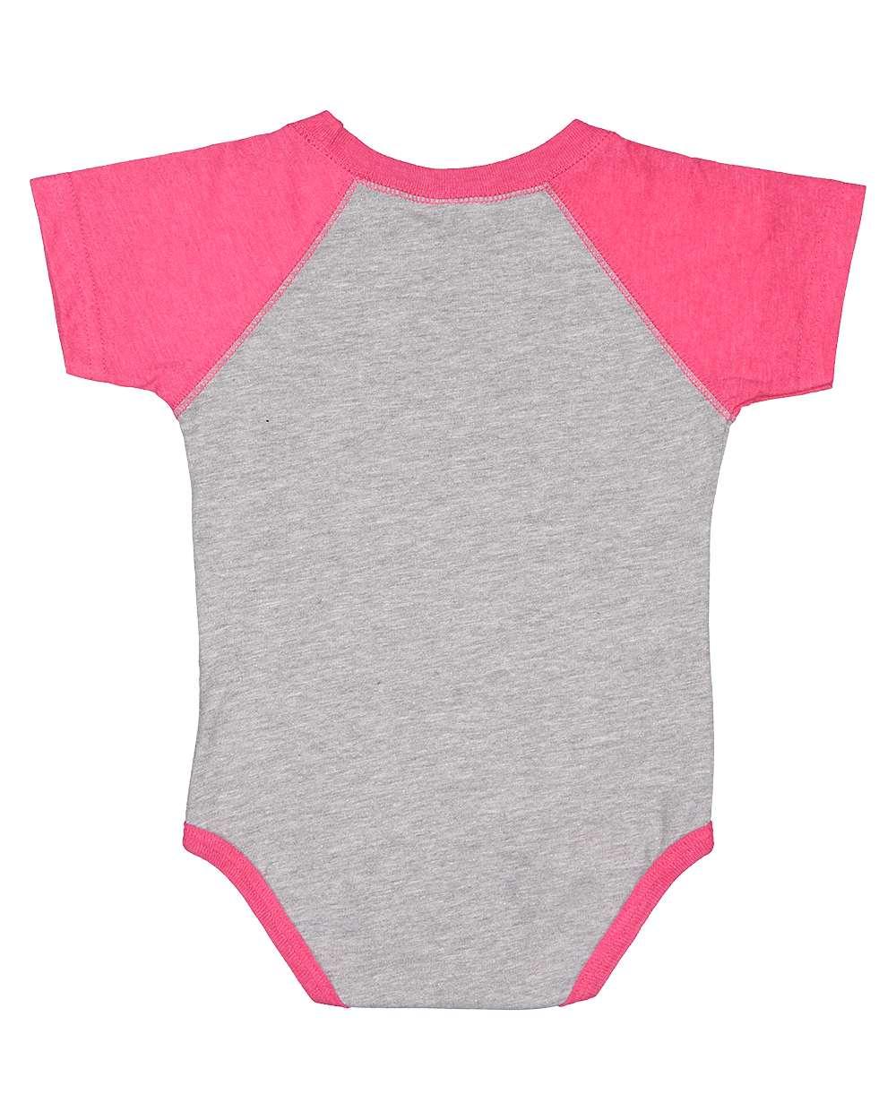 4430 Rabbit Skins Infant Baseball Fine Jersey Bodysuit 4430 Rabbit Skins Infant Baseball Fine Jersey Bodysuit - Back Image