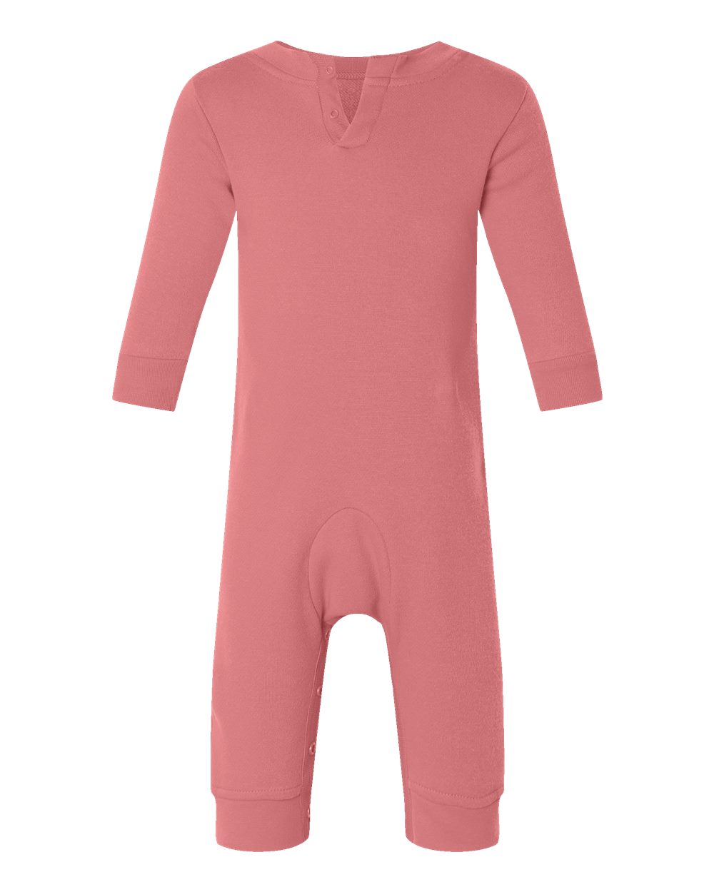 4447 Rabbit Skins Infant Fleece One-Piece Bodysuit - Back Image
