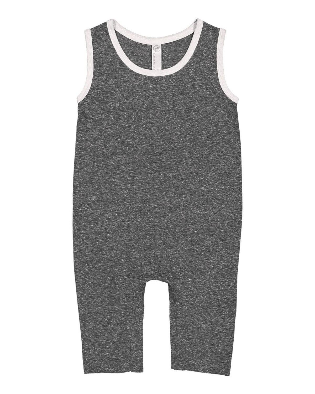 4492 Rabbit Skins Infant Harborside Mélange Tank Romper Zoom Image