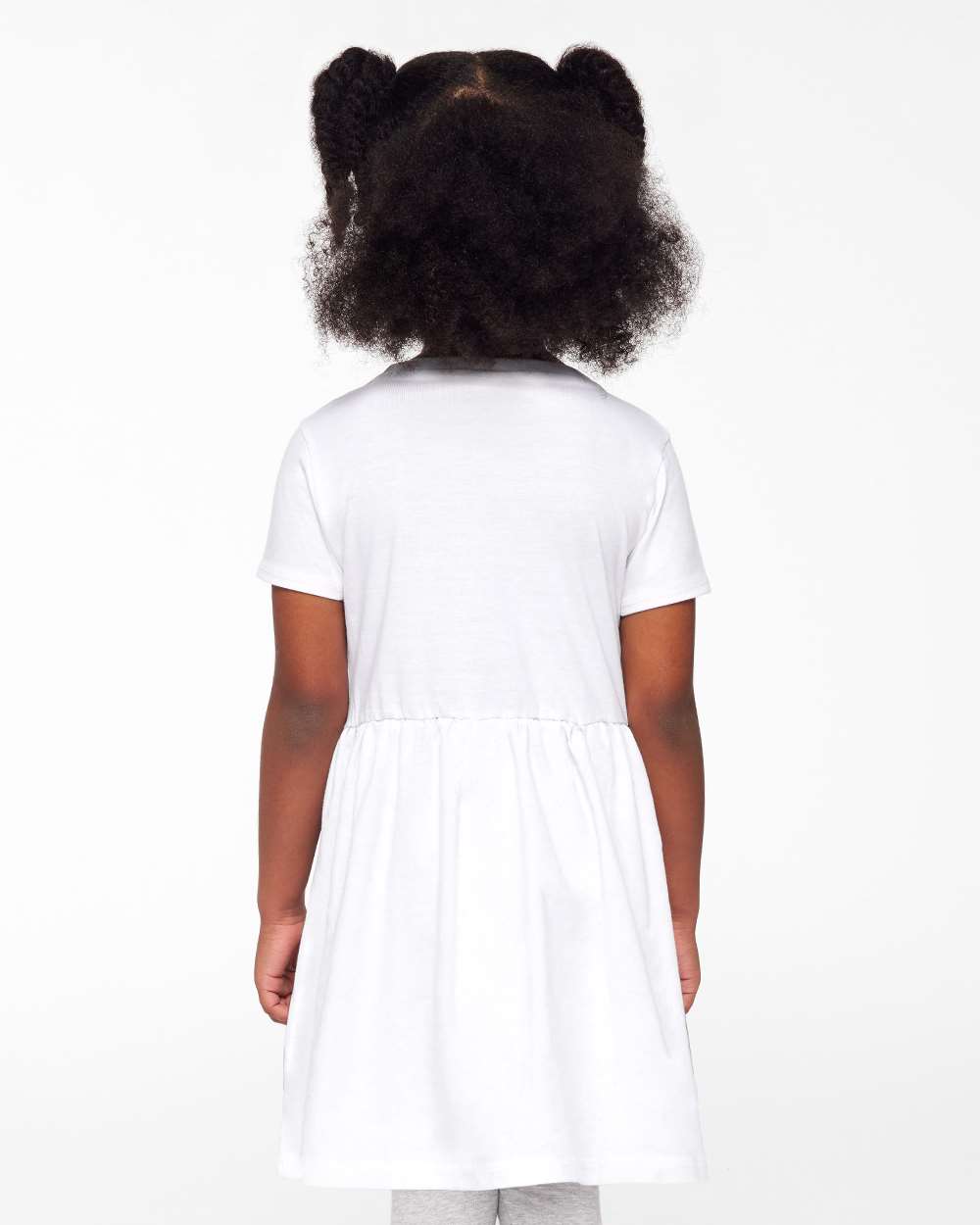5333 Rabbit Skins Toddler Fine Jersey Dress - Back Image