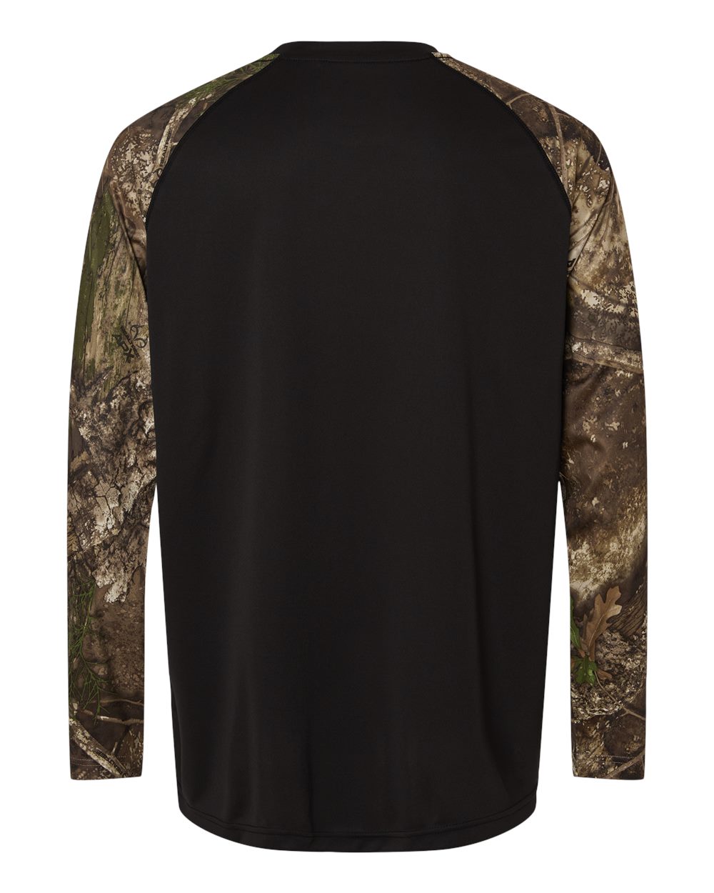 RT3104 RealTree Unisex Performance Colorblocked Long Sleeve T-Shirt - Back Image