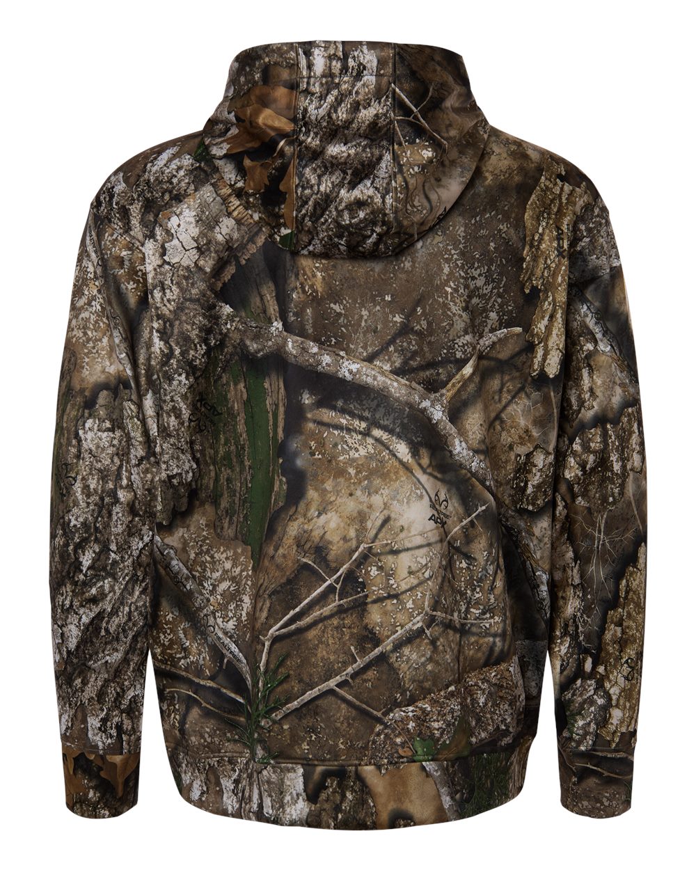 RT5201 RealTree Unisex Performance Full-Zip Hooded Sweatshirt - Back Image