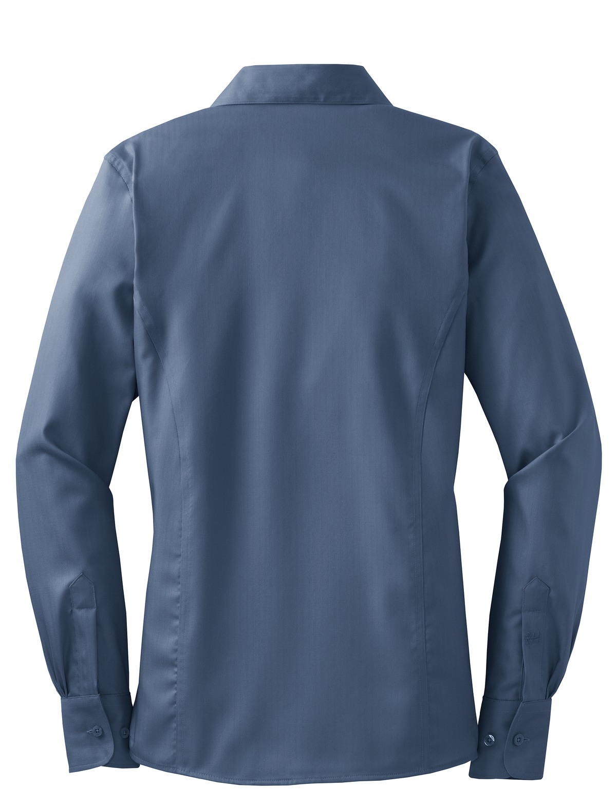 RH48 Red House  - Ladies Herringbone Non-Iron Button-Down Shirt. - Back Image