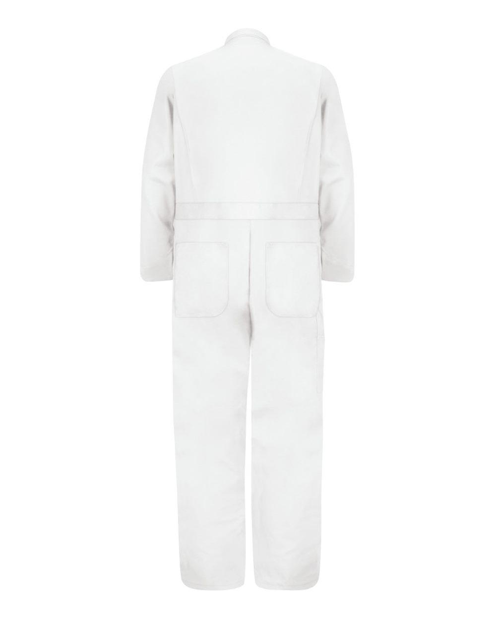 CC16EXT Red Kap Button-Front Cotton Coverall Additional Sizes - Back Image