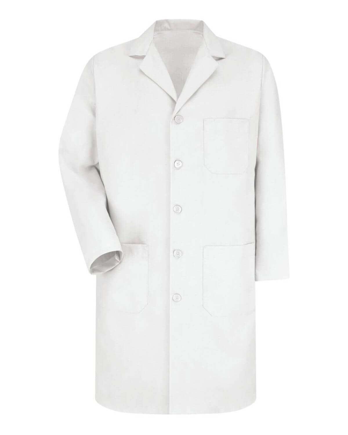 KP14EXT Red Kap Button Front Lab Coat Extended Sizes Zoom Image