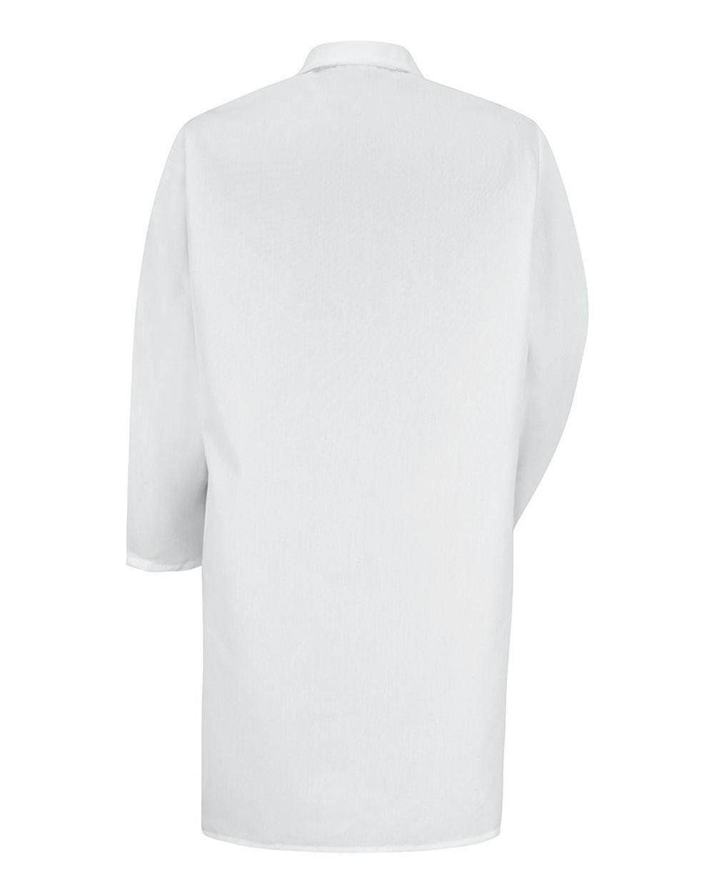 KP38 Red Kap Lab Coat with Gripper - Back Image