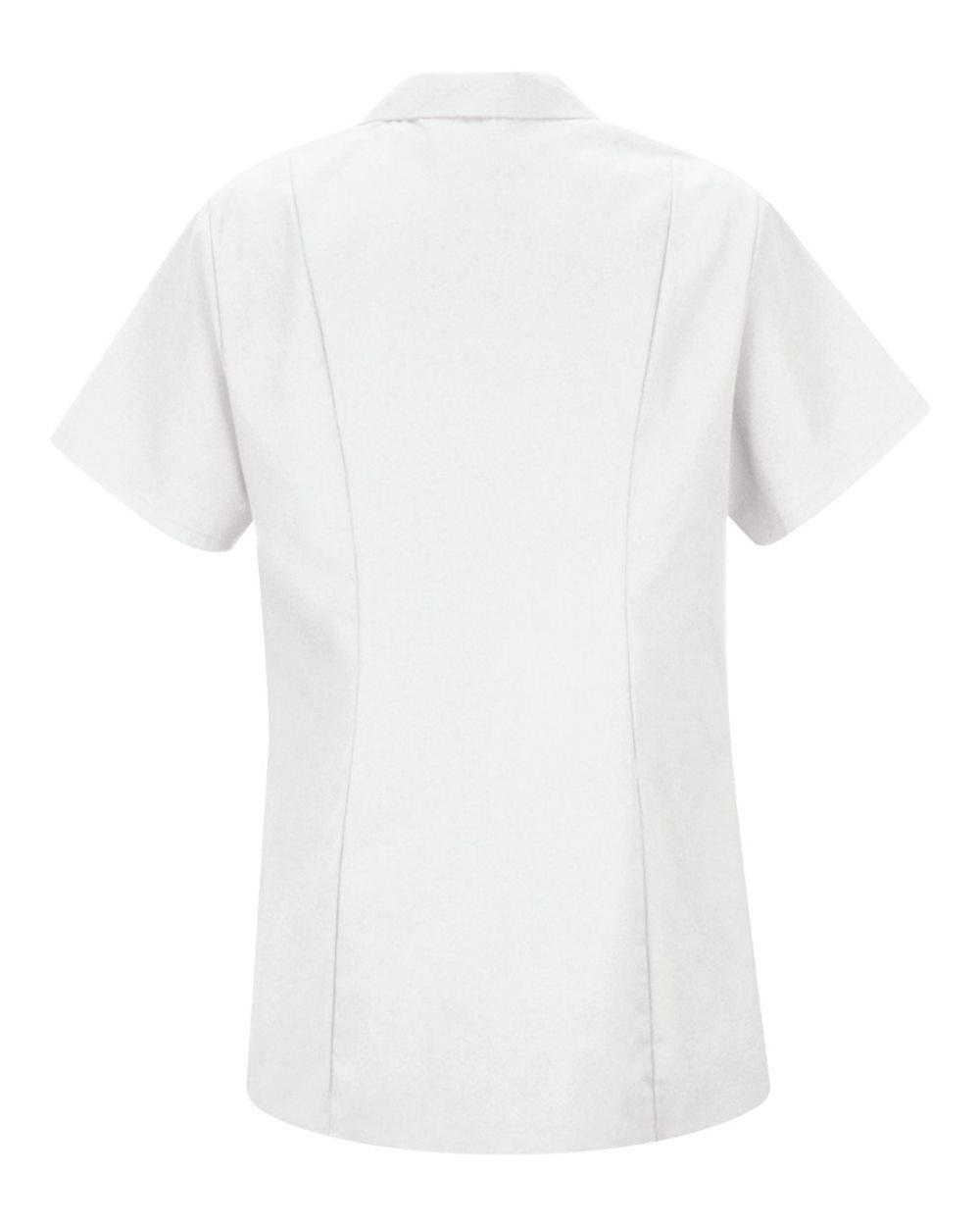 KP43 Red Kap Womens Zip Front Smock - Back Image