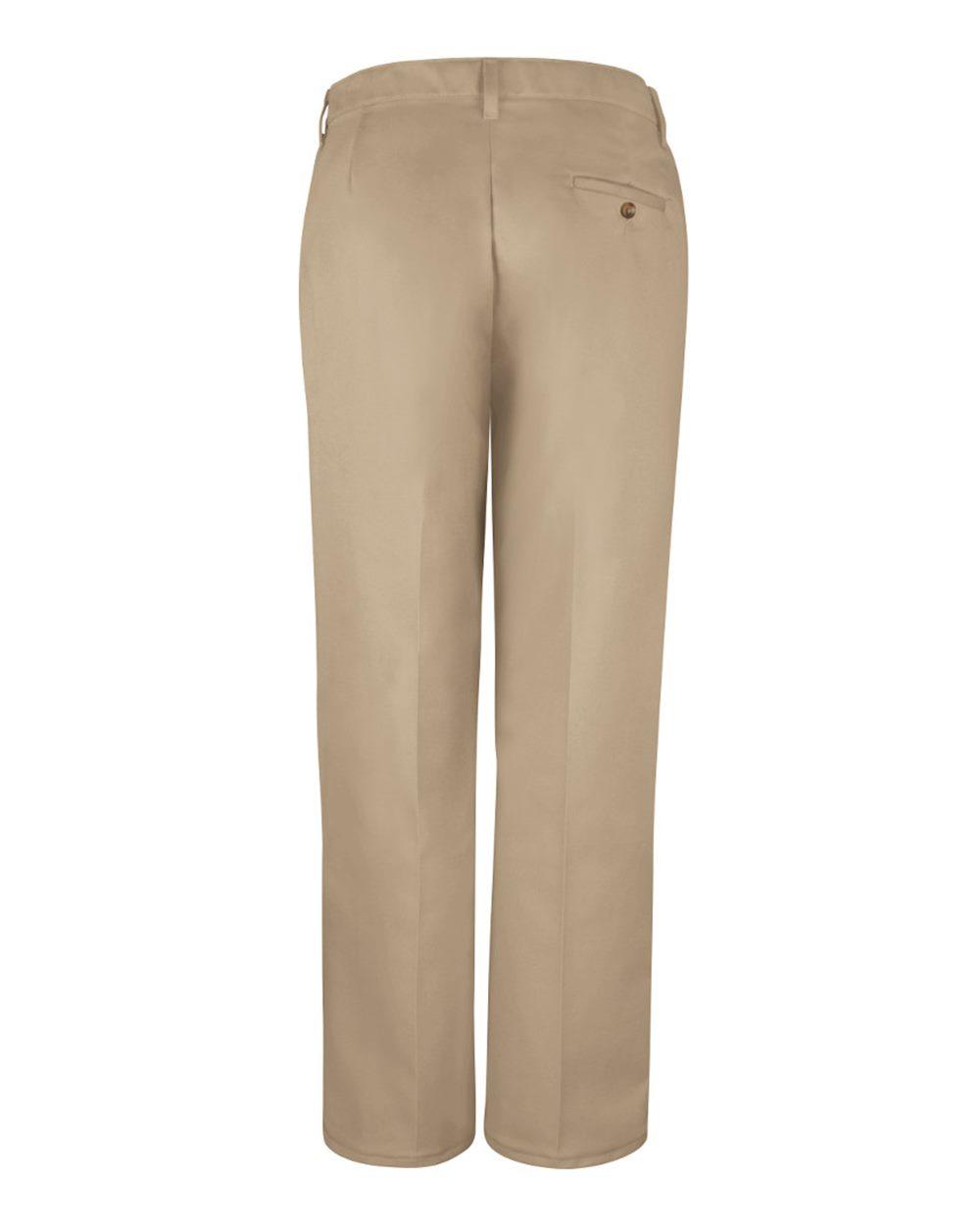 PC45 Red Kap Womens Plain Front Cotton Pants - Back Image