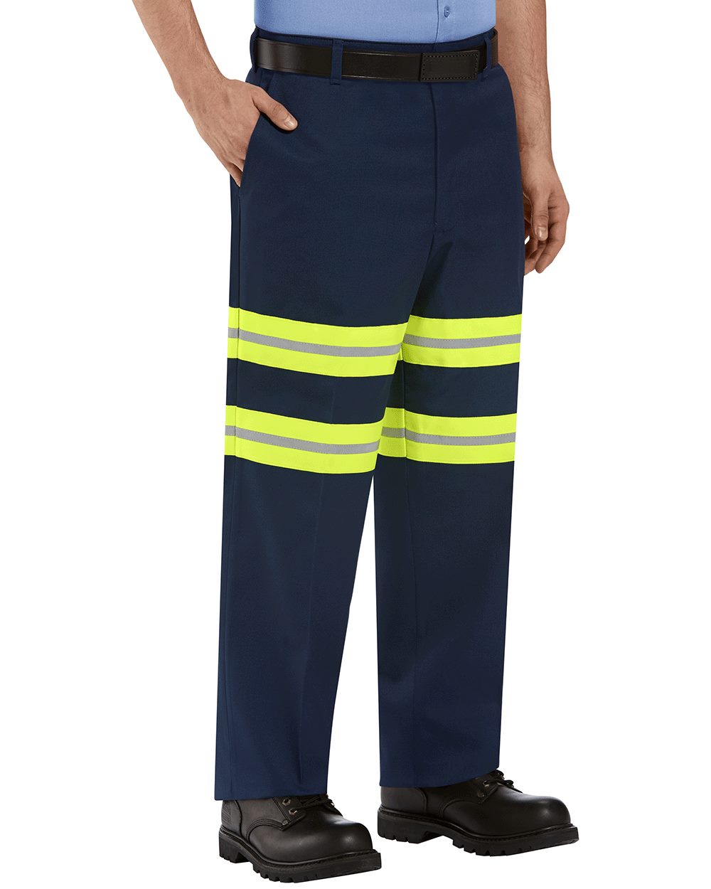 PT20E Red Kap Enhanced Visibility Dura-Kap Industrial Pants - Siide Image