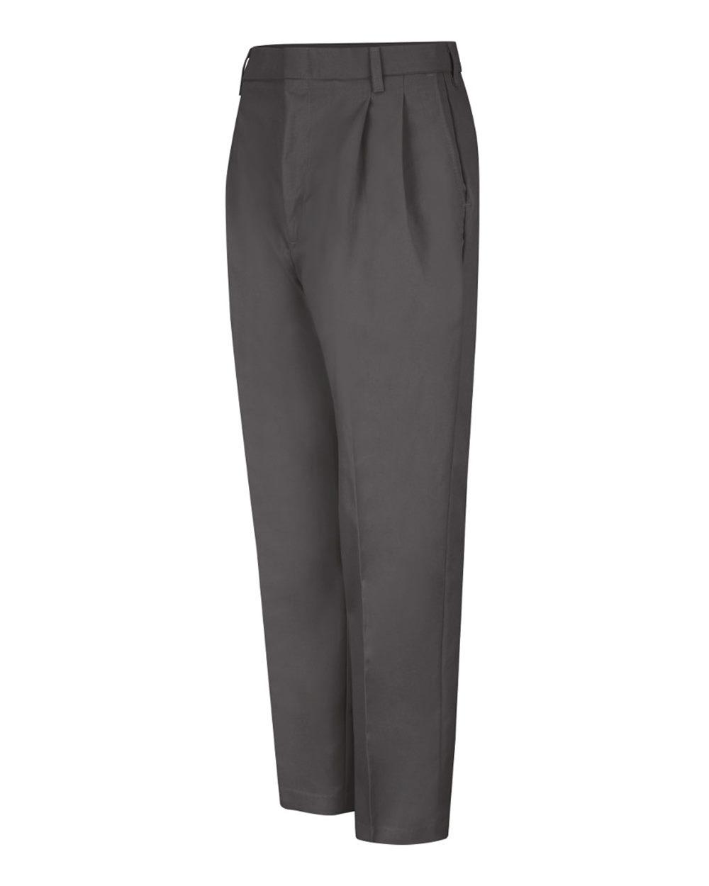 PT38 Red Kap Pleated Twill Slacks - Siide Image
