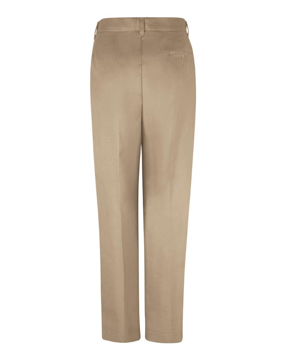 PT39 Red Kap Womens Pleated Twill Slacks - Back Image