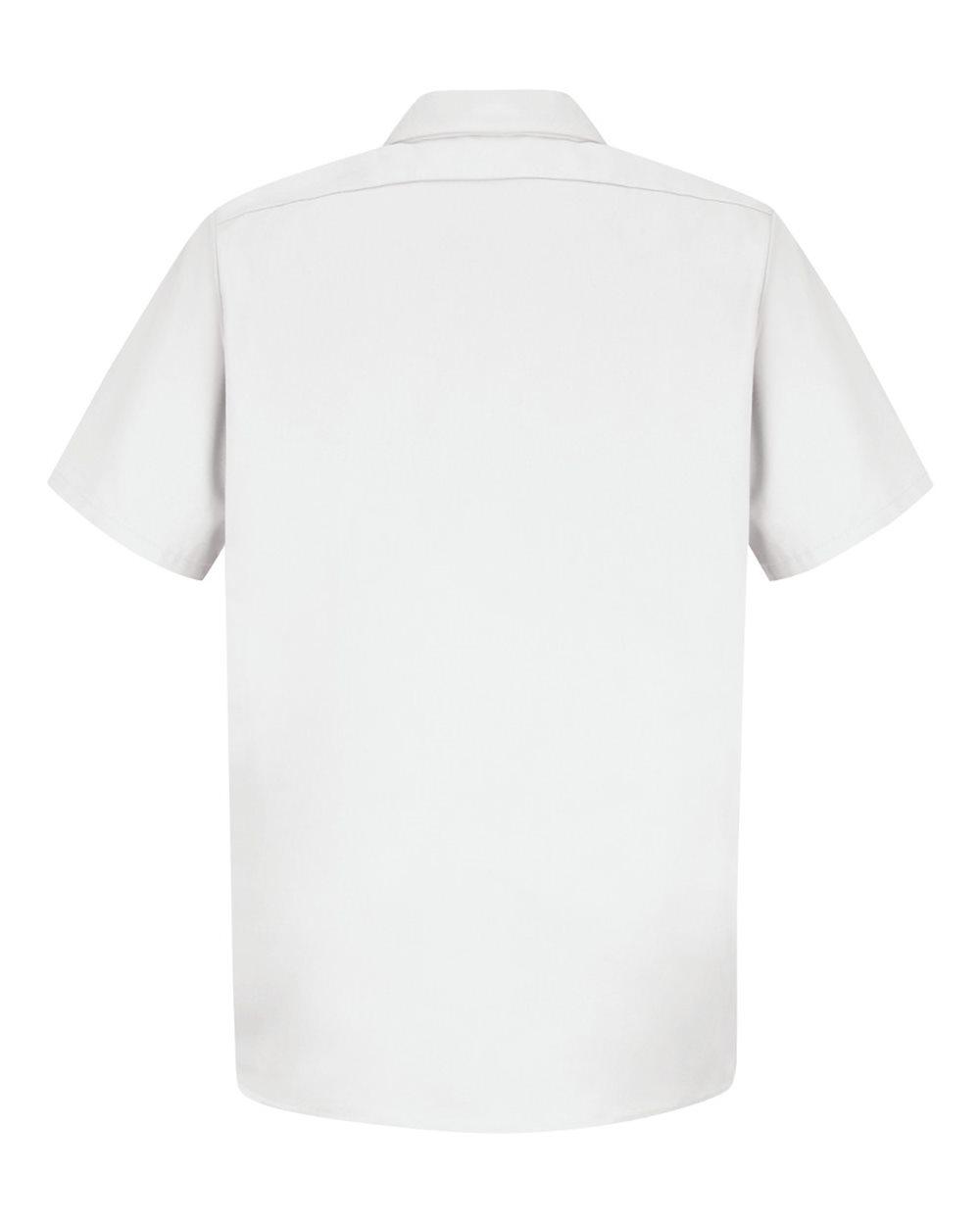 SC40 Red Kap Cotton Short Sleeve Uniform Shirt - Back Image