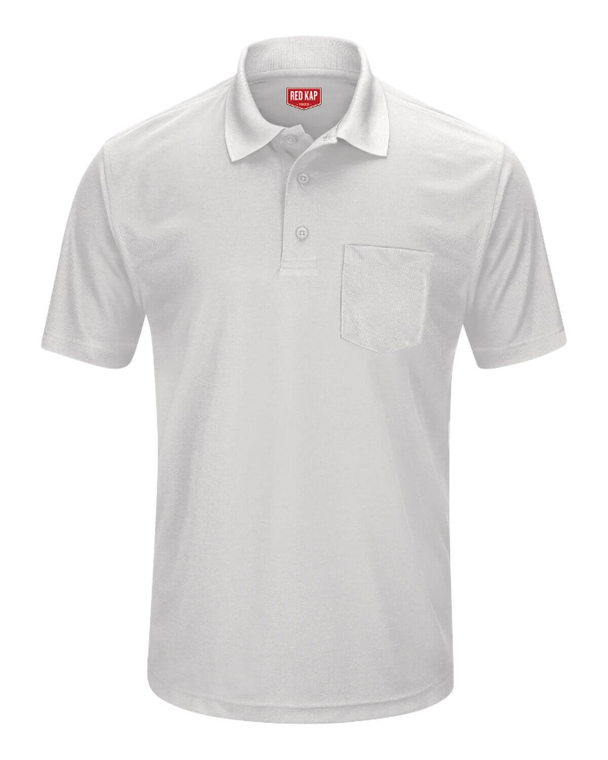 SK98 Red Kap Short Sleeve Performance Knit Pocket Polo