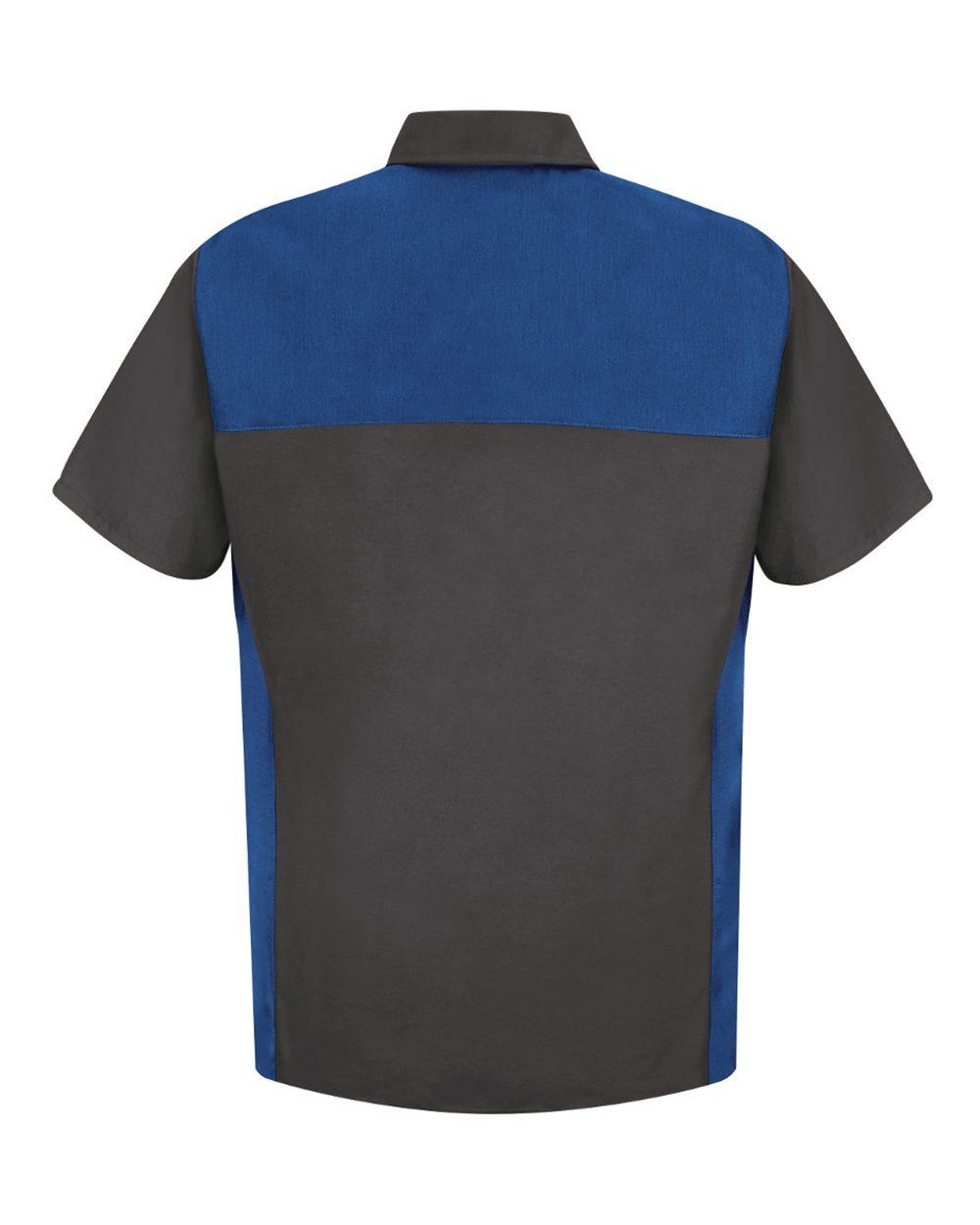SP28L Red Kap Short Sleeve Motorsports Shirt Long Sizes SP28L Red Kap Short Sleeve Motorsports Shirt Long Sizes - Back Image