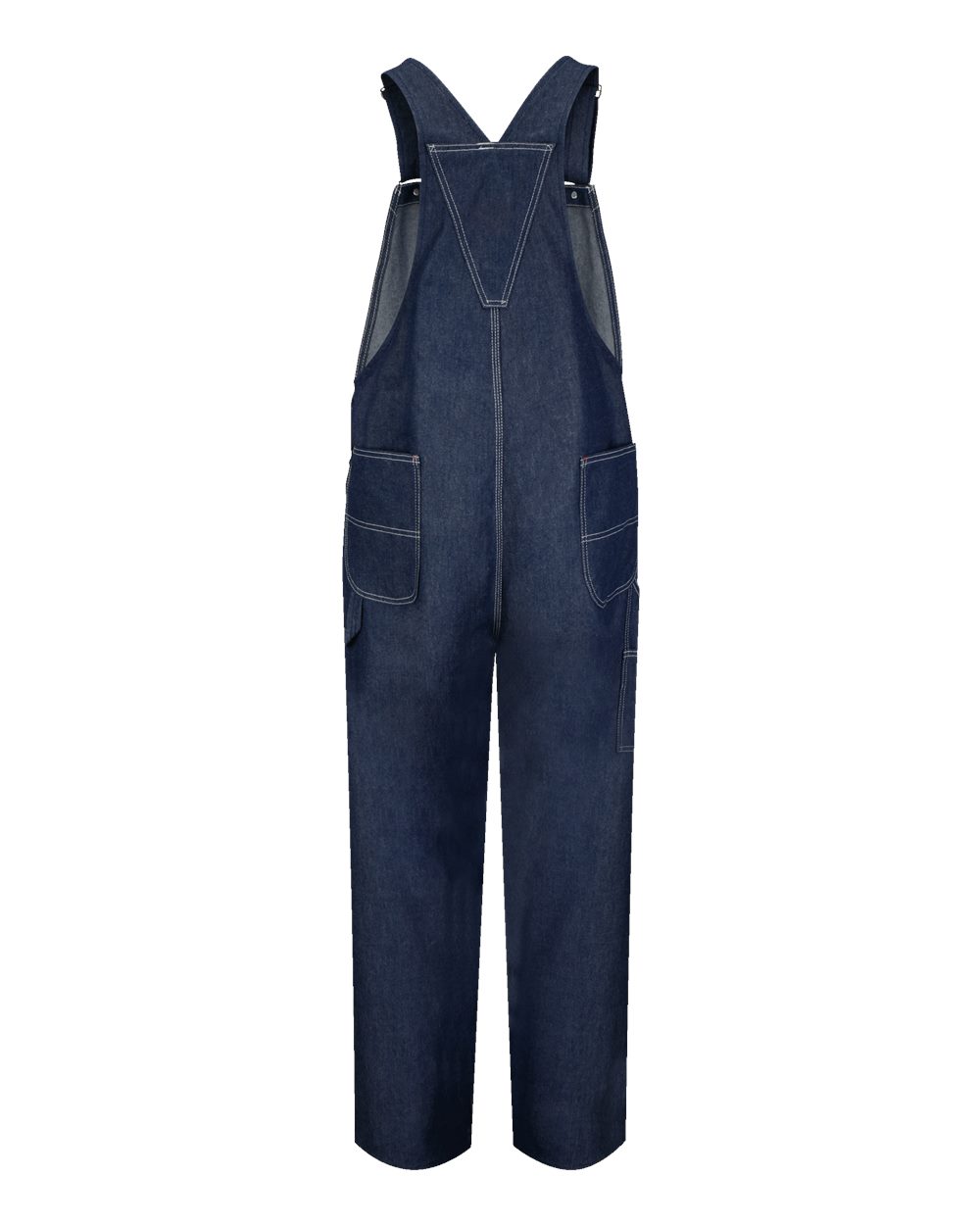BD10EXT Red Kap Denim Bib Overall Extended Sizes - Back Image